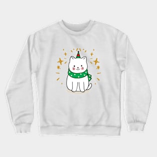 fanny cat christmas Crewneck Sweatshirt